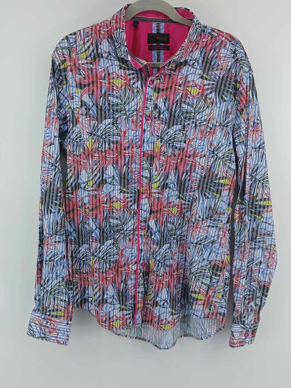 Eight X by Buckle, Slim Fit, multicolor striped floral print